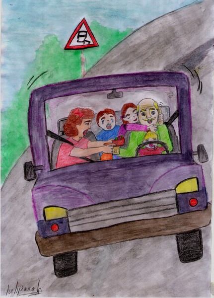 The third place in the children's category was taken by Helia Panah - Shiraz, Iran (driver father)