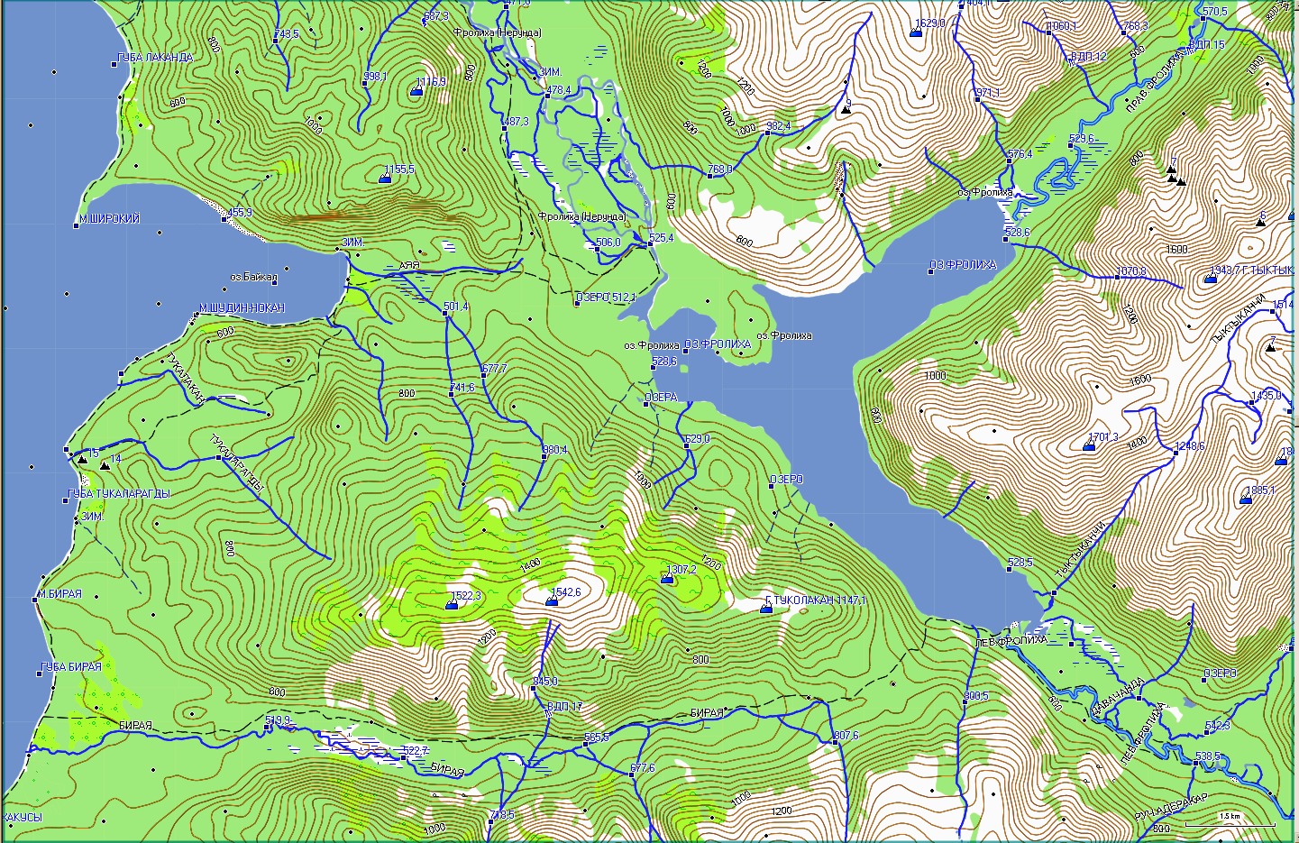 Озеро Фролиха на Байкале карта