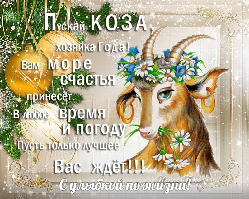 Коза годы рождения. Новогодние открытки в год козы. Поздравительные открытки с козами. С днем рождения коза. Поздравление с годом козы.